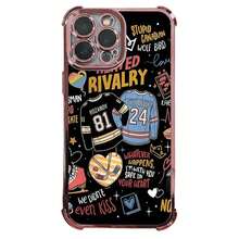 Funda para teléfono - 1 unidad de funda protectora con proceso de galvanoplastia Heated Rivalry, con acolchado mejorado y resistencia a impactos, compatible con iPhone 17 16 15 14 13 Pro Max. - Rosa - Ver 1