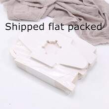 5个装单层纸杯蛋糕盒，带透明窗口，白色，带提手，尺寸3.7x3.7x4.5英寸，牛皮纸材质，适用于小型蛋糕、松饼、生日、婚礼等场合。 - 查看 6
