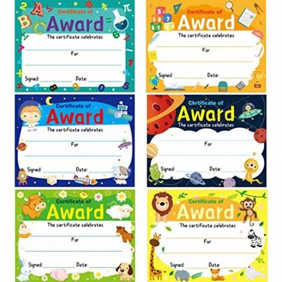 Certificate Of Award Certificates 30 Pcs Graduation Student Of Award Certificates With Stickers Classroom Students Supplies 8.5 X 11 End Of Year