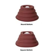 Magnetic Foldable Microwave Anti-Splash Cover, Silicone High-Temperature Resistant Household Food Heating Fresh-Keeping Dust-Proof Cover - Caramel Color - View 12