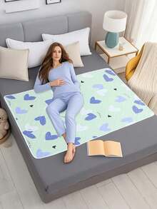 Almohadilla para cama para incontinencia de adultos, impermeable y lavable, absorbente y transpirable, adecuada para el cuidado menstrual - Multicolor - Ver 5