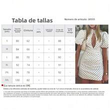 Spring 2026 Dress, High Neck With Polka Dot Lace, Elegant And Modern - 黑色 - 查看 3