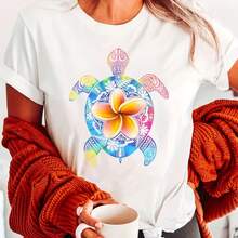 Printed T-Shirt For Men And Women - White - View 1