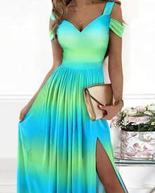 Women Midi Dresses - Tie-dyeing - View 3