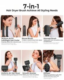 UKLISS Multifunctional Air Styling 5 In 1 Upgraded Hair Care Set, The King Of Cost-Effectiveness, Using 110,000 High-Speed Hair Dryer Brush (Black Technology To Prevent Frizz), Fluffy Barrel Comb, Curling Comb, Straightening Brush, Automatic Air Curling Iron, Blow-Drying Styling Hair Care All-In-One Machine, One Machine Is Equivalent To Seven Machines, No Need To Worry About Tediousness, Easily Create A Variety Of Styles, Valentine's Gift - US A Type Plug(110-127V) - View 5