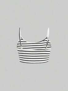 1 pieza Camiseta sin mangas casual y sexy color burdeos para mujer, adecuado para el verano - Blanco - Ver 2