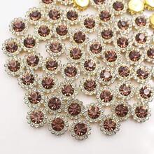 50 Pcs/Bag 12mm Sunflower Water Drop Pearl Flower Disc DIY Hair Accessories Accessories - Multicolor - View 7