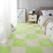 12 piezas de alfombras de felpa gruesa con empalme, adecuadas para la entrada, tatami, dormitorio, sala de estar, renovación de casas de alquiler - Nuevo modelo - Ver 10