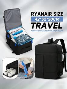 Myco 40x30x20厘米大容量旅行背包,商务笔记本电脑背包,登机包,防水多功能独立鞋仓旅行包,适合装笔记本电脑,也适合沙滩、运动、日常出行,春夏男士款 - 彩色 - 查看 13