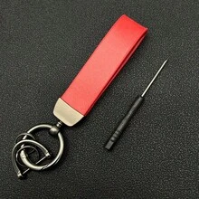PU Leather Creative Minimalist Keychain Pendant, Personalized Key Chain Ring Wrist Strap Bag Charm, Vintage High-End Fashion Leather Key Holder Gifts For Mother, Father, Graduation, And Teacher - Multicolor - View 17