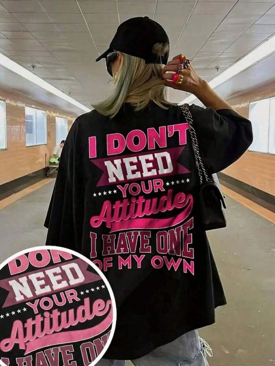 Camiseta para mujer estilo campus retro Los Ángeles 1993, corte normal cómodo, diseño desgastado vintage , manga corta fresca ideal para verano, look casual juvenil en color negro perfecto para uso diario y sali X9K9 - Negro - Ver 1