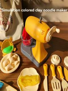 Kids Play Dough DIY Ice Cream & Noodle Maker Toy Set, Suitable For 3-12 Years Old Boys And Girls, Birthday Gift - Multicolor - View 4