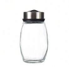 7pcs Glass Spice Jar Set With Rotating Glass Spice Bottle Storage Rack, Sugar Jar, Pepper Jar, Salt Jar Kitchen Organizer - Multicolor - View 10