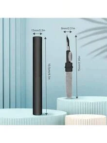 1 chiếc bàn chải vệ sinh tai nghe 3 trong 1, thích hợp cho tai nghe không dây, tai nghe chụp tai, hộp sạc, máy tính và bàn phím - Giữ cho thiết bị của bạn luôn sạch sẽ và hợp vệ sinh. - Xem 2