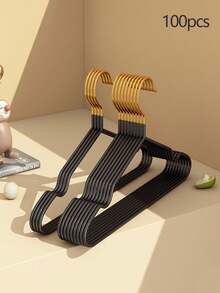 60/100 Pcs 40cm Non-Slip Carbon Steel Clothes Hangers, Heavy Duty Anti-Bump Wardrobe Organizer For Coats, Shirts & Pants,Multi-Color Steel Clothes Hangers, Non-Slip Groove Design, Heavy Duty & Space-Saving For Closet Organization,Premium Metal Hangers With Nano-Coating, Space-Saving & No Shoulder Marks, Durable For Everyday Use - Multicolor - View 12