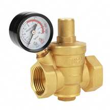 DN25 1 Inch Brass Water Pressure Reducing Valve 1'' Adjustable Pressure Regulator Valve Thread With Gauge - DN25 - View 9