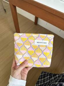 MEYOU FAIRY AGG 女款清新風格小號化妝包，內層收納袋，便攜旅行盥洗包，手提包，多功能護膚品收納袋，女性衛生棉收納袋，送給媽媽或女友的禮物，學生鉛筆盒 - 彩色 - 查看 13