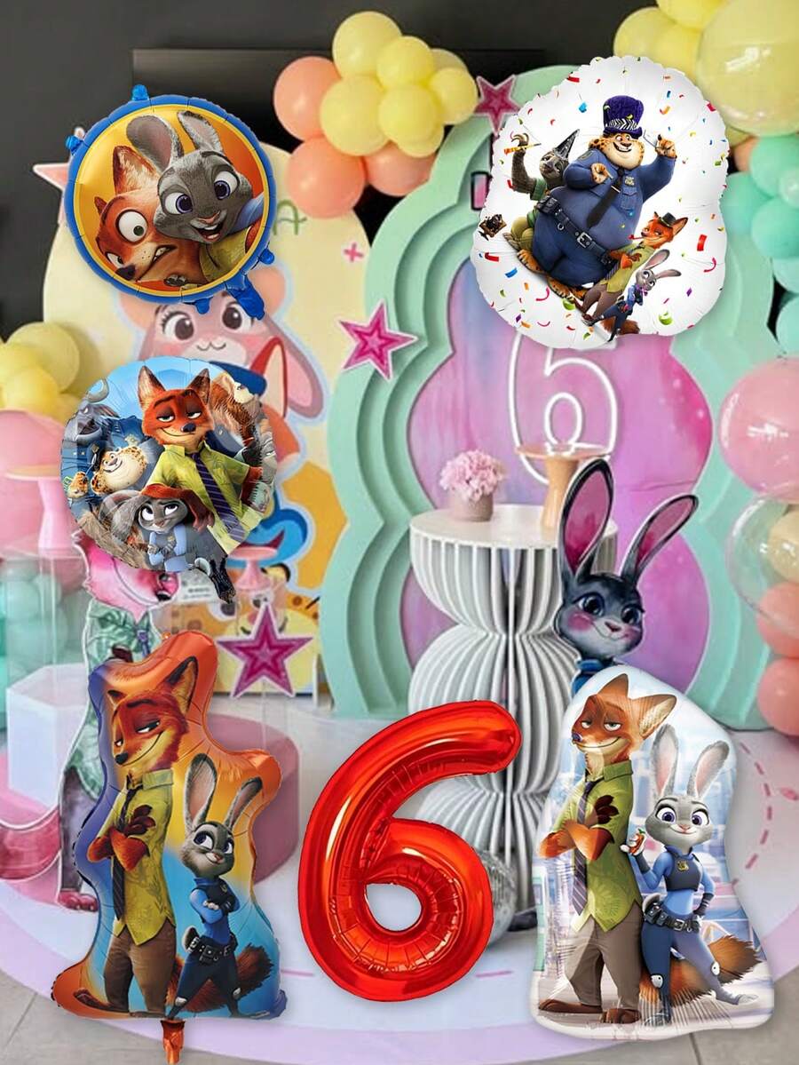 Disney Bộ bóng bay số đa năng Zootopia, bóng nhôm đa dụng cho tiệc, chụp ảnh selfie & trang trí phòng, không chỉ là đồ dùng tiệc, những bó bóng bay theo chủ đề này là sự bổ sung đa năng cho bất kỳ dịp nào. Được làm từ nhôm bền, chúng hoàn hảo để thêm nét vui nhộn cho tiệc sinh nhật, bốt chụp ảnh, trang trí phòng ký túc xá, hoặc thậm chí là chụp ảnh selfie ngẫu hứng với bạn bè. - Bóng bay - Xem 1