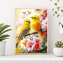 Bộ tranh đính đá acrylic 5D, 1 bộ, kích thước 30*40cm/11.8*15.7in, họa tiết chim, thích hợp cho người lớn mới bắt đầu tự làm tranh ghép đá, tranh đính đá thủ công hoàn chỉnh, trang trí phòng khách, phòng ngủ, tường văn phòng, quà tặng cho gia đình và bạn bè, không khung. - Không có khung - Xem 3