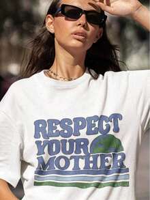 Camiseta Madre Tierra, Camiseta del Día de la Tierra, Camiseta de Activista, Estética de "Salvemos el Planeta", Estilo Y2K para Mujeres y Adolescentes, Top con Estampado Vintage, Letras Gráficas Divertidas y Lindas, Camiseta de Verano con Cuello Redondo, Estampado de Animales, Frutas y Mascotas, Regalo de Moda 2025, Envío Gratis camiseta estilo y2k mujer camisetas elegantes dama - Estilo - Ver 10
