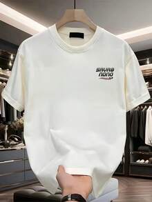 Nueva camiseta de manga corta para mujer de 180 g,% algodón - Camiseta casual versátil con estampado de verano para hombre - Camiseta con estampado de verano para parejas - Unisex - Regalo para vacaciones - Blanco - Ver 2