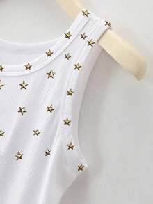 3 piezas Camiseta de mujer de cuello redondo con estampado gráfico de lemas de Brasil, Italia y España - Blanco 6 - Ver 5