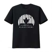 Camiseta de la banda Klaus Nomi, diseño de homenAJse al contratenor alemán, estilo rock vintage único, estilo vintage lavado, ropa de calle cómoda - forma - Ver 1
