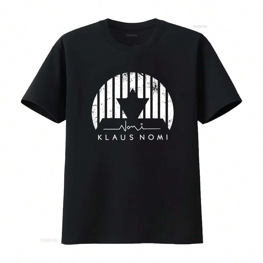 Camiseta de la banda Klaus Nomi, diseño de homenAJse al contratenor alemán, estilo rock vintage único, estilo vintage lavado, ropa de calle cómoda - forma - Ver 1