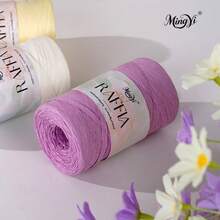 2pcs Summer Raffia Yarn Raffia Paper Handmade Woven Hat Bag DIY Crochet Cushion Handmade Yarn Ball - 2-pack - View 10