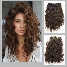 4-Piece Set Of 11 Clip-In Hair Extensions, Clip-In Hair Extensions, 12 Inch Synthetic Clip-In Short Soft Natural Wigs High-Tempe - Multicolor - View 2