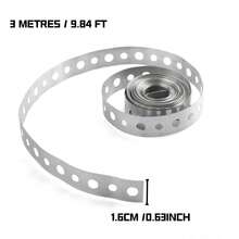 10ft Metal Strapping With Holes, Galvanized Steel Strap Rolls For Pipe Support Pipe Hanger Strap - A - View 6