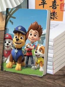 1本 Paw Patrol 動漫 A5 筆記本 時尚精緻厚橡膠封面 計劃本 學生日記 練習本 適合辦公室、居家、學校學習文具 - 卡通 - 查看 5