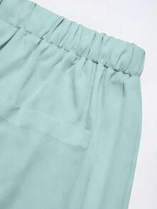 Conjunto de uniforme azul marino para mujer, hecho de tela de alta calidad y transpirable, adecuado para deportes, enfermería y trabajo, con bolsillos, perneras acampanadas, conjunto de uniforme de moda, adecuado para clínicas dentales, conjunto de unifor - verde menta - Ver 5