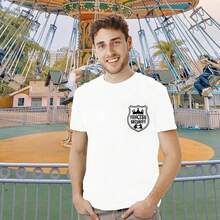 FRYAID Princess Team T-Shirt, Men's Magical T-Shirt, Magical Kingdom T-Shirt, For Dad's Birthday Party, Family Trips, Short Sleeve PEOT - 白色 - 查看 4