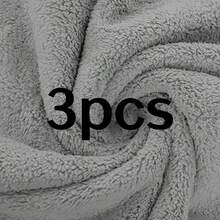Bộ 3/6/10 khăn mặt cao cấp - Nhanh khô - Chất liệu microfiber mềm mại như nhung san hô, thấm hút cao - Đa năng dùng làm khăn tắm, khăn spa, khăn mặt, khăn lau tay - Màu xám - Xám - Xem 13