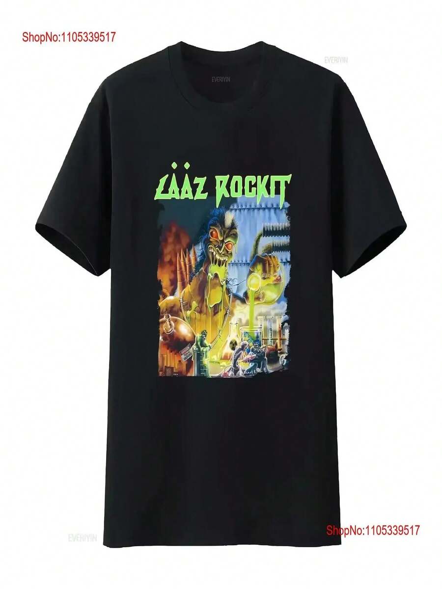 Laaz Rockit Annihilation Principle Black Cotton T-Shirt, Sizes S-5XL, Retro Style, Washed Finish, Breathable, Urban Chic Style, Versatile For Women. - Black - View 1