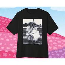 Camiseta Love Story: Hecha en Corea, negra, unisex, diseño de estilo urbano.camisas de mujer sudaderas para mujer sueter blusa casual mujer verano vestidos de graduación - Negro - Ver 6