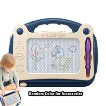 Magnetic Drawing Board For Toddlers, Mini Erasable Doodle Board With Pen, Mess-Free Portable Sketch Pad, Educational Travel Toy For Kids 3+Years Old, Gift For Boys Girls - Multicolor - View 9