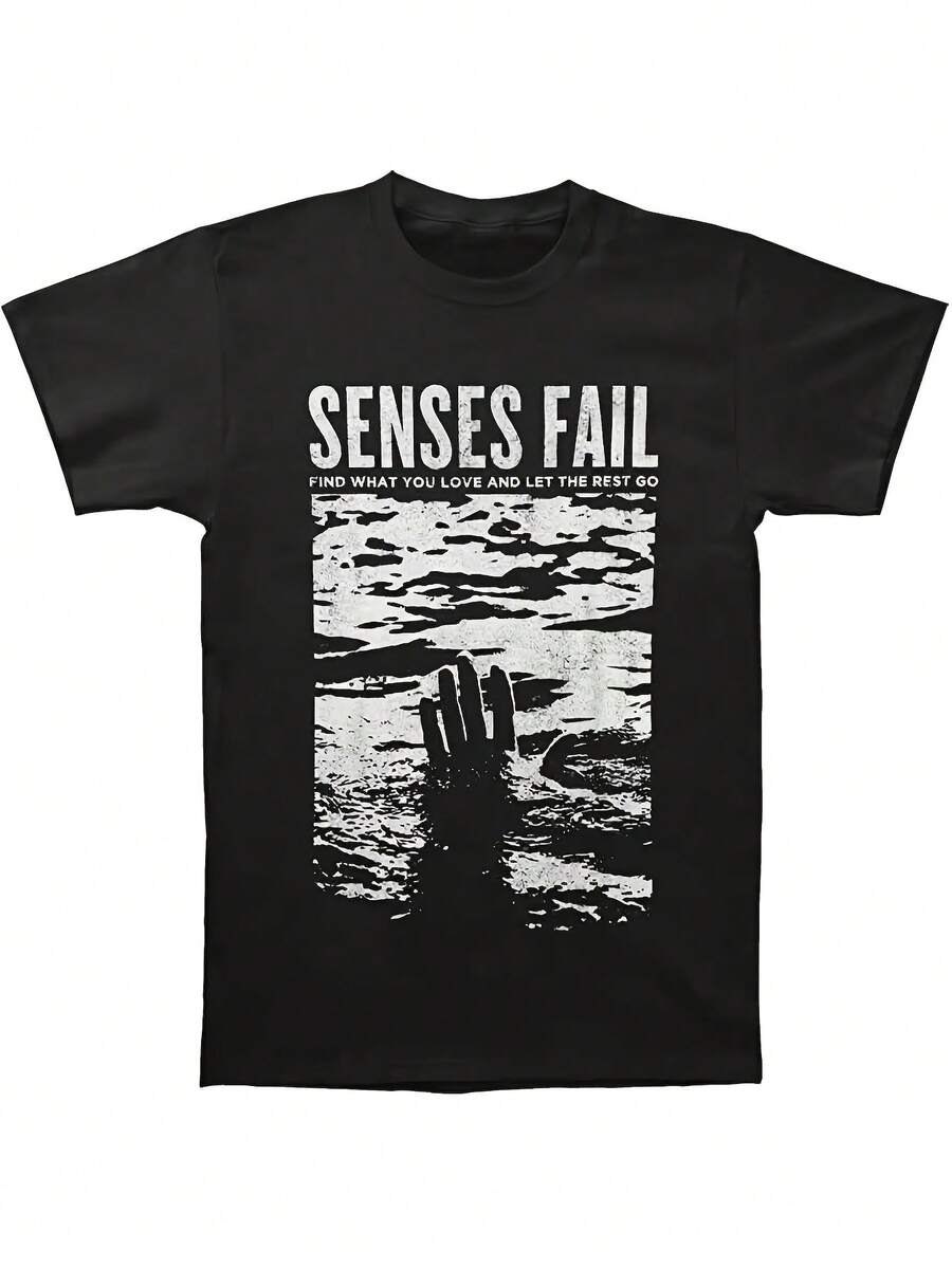 Unisex T-Shirt With An Artistic Design From Localsenses, Featuring A "Letter From Home" Print And A Hand-Painted Wave Pattern. Soft And Versatile, This Versatile Piece Is A Must-Have For Everyday Streetwear. With Its Crisp, Streamlined Cut, It Creates A Clean And Vibrant Look. The Relaxed Yet Flattering Silhouette Suits All Body Types, Offering A Style That Is Both Casual And Sophisticated. - 黑色 - 查看 1