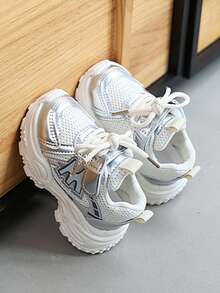 Bộ 3 đôi giày thể thao thoáng khí cho bé trai/bé gái, giày sneaker lưới cho trẻ em, giày thường ngày cho trẻ sơ sinh/trẻ nhỏ, từ 1-12 tuổi, mùa xuân/thu. - Màu Hồng Tươi - Xem 3