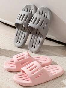 Chanclas de secado rápido, el agua de la ducha se drena rápidamente, sandalias de una sola pieza de PVC suave y flexible resistentes a la abrasión - multicolor - Ver 3