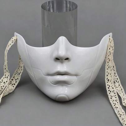 Máscara para la parte inferior del rostro, maquillaje de Halloween, decoración de disfraz de mascarada para hombres