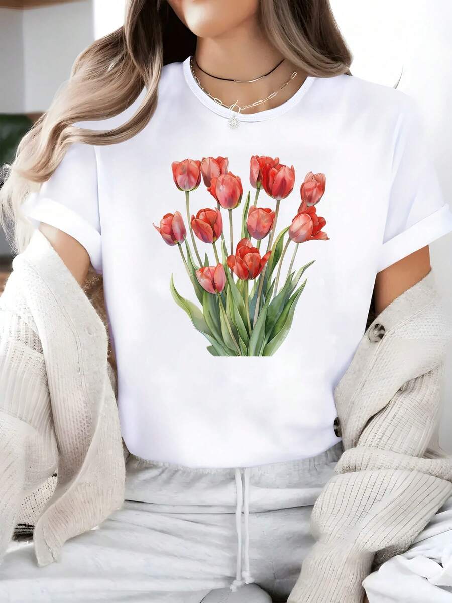 Women T-Shirts - White - View 1