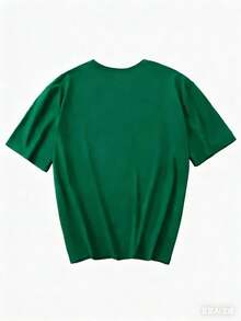 Mom T-Shirt With The Print: "Smart Intelligent Cute Brave Beautiful Kind And Strong Mom." A Perfect Mother's Day Gift And Clothing Item. Pure-Cotton - Green - View 3