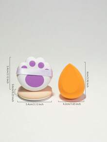 3 piezas Esponjas de maquillaje de uso dual húmedo & seco, Esponja de maquillaje, Multicolor sin látex reutilizable lavable suave aplicadores de maquillaje impecable para polvo, líquido, diseño de maquillaje, esencial de viaje - Multicolor - Ver 4