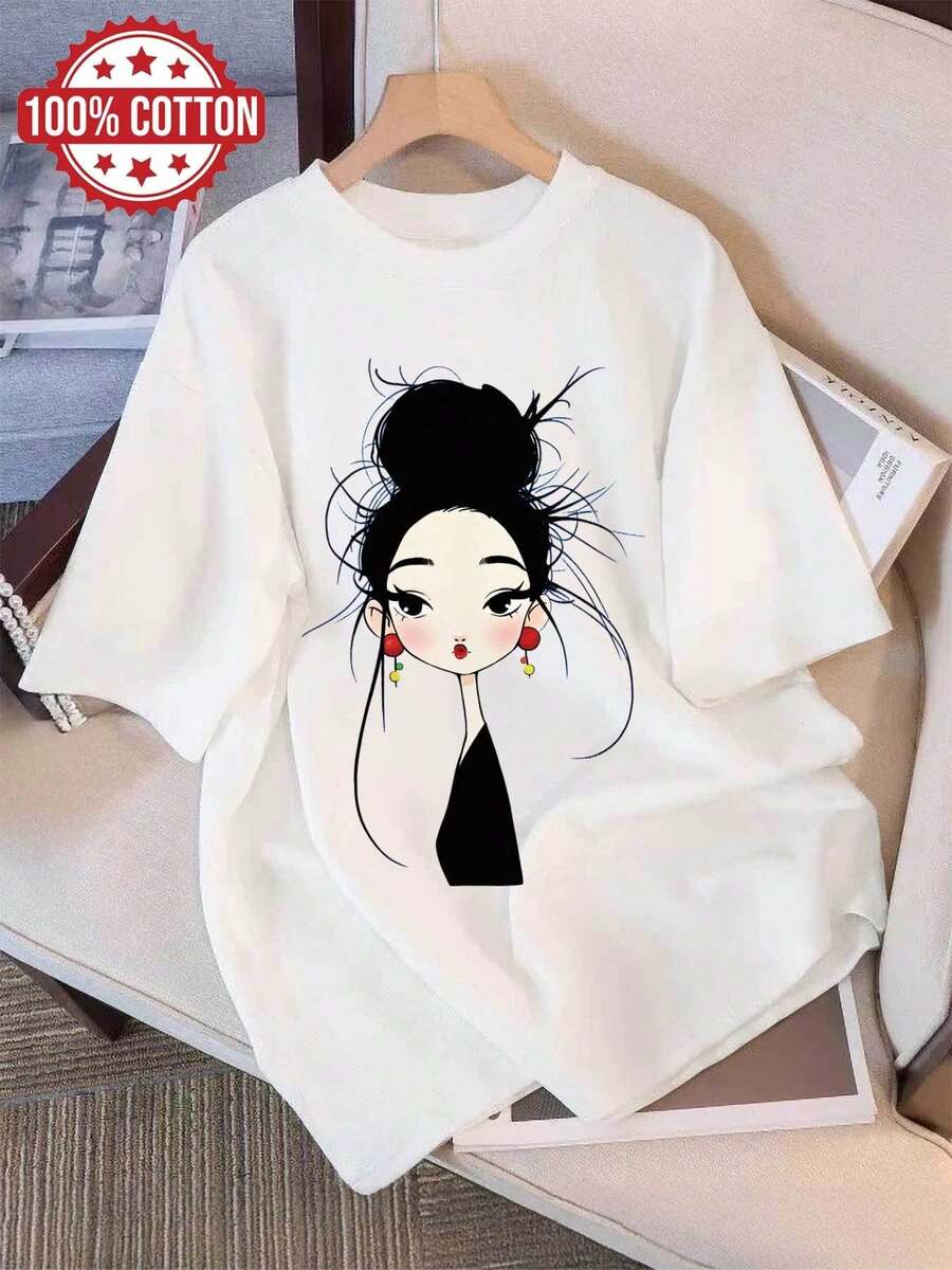 Women T-Shirts - White - View 1