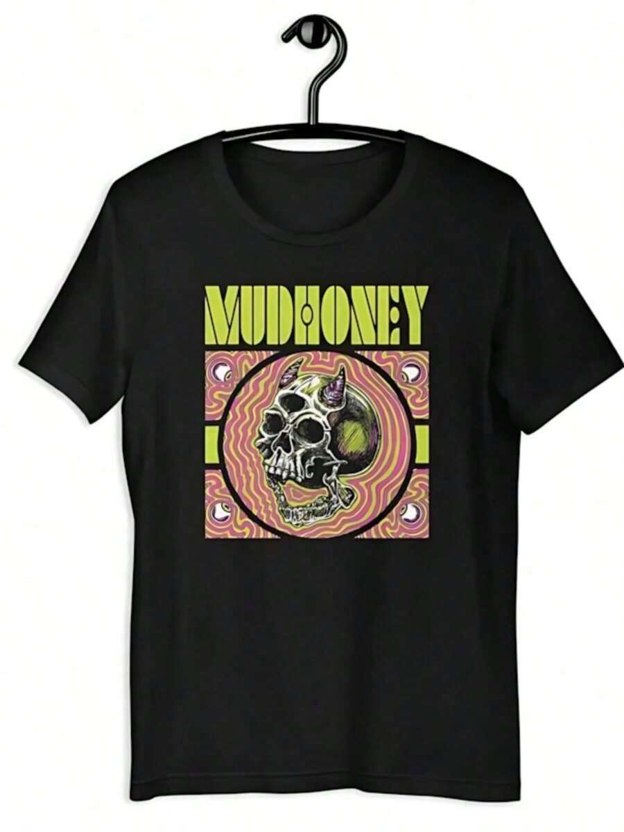 Nueva Camiseta Negra con Estampado de Gato, Corte Relajado, Casual para Hombre, Manga Corta, Cuello Redondo, Estilo Veraniego, Mezcla de Poliéster - Estilo - Ver 1