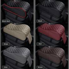 1pc PU Leather Car Armrest Box Booster Mat, Car Armrest Mat, 11*6*4in, Inner Core Memory Foam, Slow Rebound And No Deformation, Comfortably Supports Arm Weight, Simple Installation And Durable, Car Interior Accessory - A - View 13