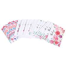 Basics Tarjetas de agradecimiento y sobres 48 unidades floral - Rosa - Ver 5
