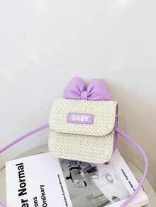 1pc This Stylish And Sweet Mini Square Bag With A Bow Is A Unique Design Suitable For Various Occasions. Versatile And Easy To Use, It'S Perfect For Outdoor Activities, Playtime, Commuting, And More, Making It A Perfect Gift For Teenagers. - Multicolor - View 15
